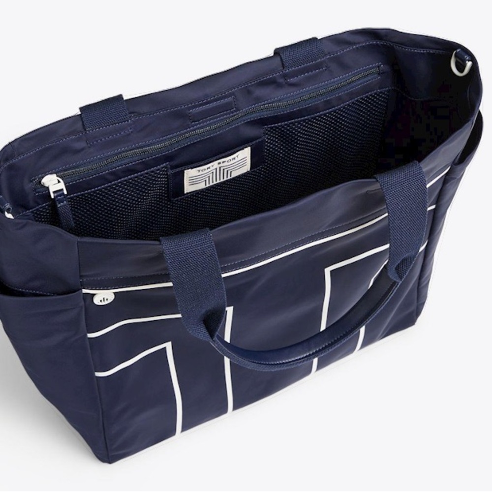 Tory Burch Sport navy nylon carryall, NWOT